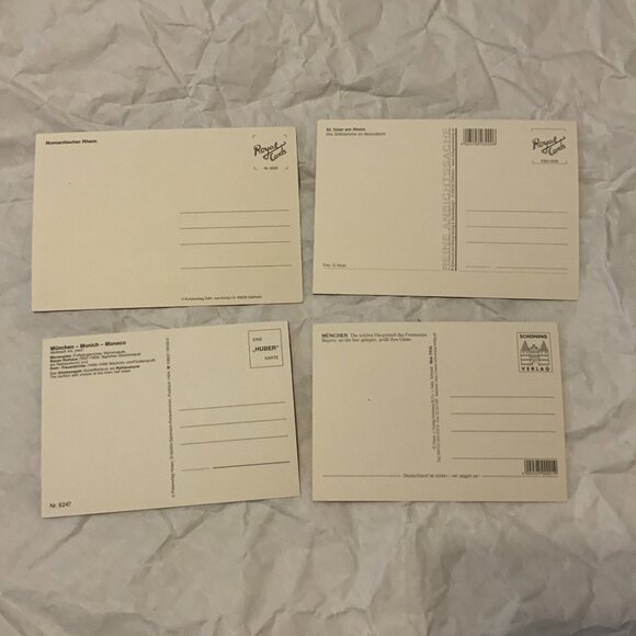 COLOUR POSTCARDS - LOT OF 4 - GERMANY - Picture 2 of 2